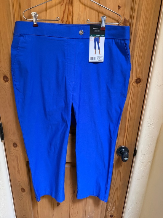 Rafaella Pants - Rafaella Bright Cobalt Blue Ankle Crop Pants